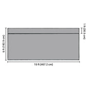 TheLAShop RV Awning Shade Screen with Zipper 15'Wx6'H Trailer Mosquito Net Image