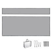 TheLAShop RV Awning Shade Screen with Zipper 15'Wx8'H Trailer Mosquito Net Image