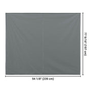 TheLAShop 6' 7" x 8' 2" Car Awning Canopy (6.5'x7.7') UV30+ PU2,000mm Image