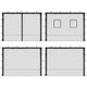 TheLAShop Netting for Pop Up Canopy 10x10 Food Service Vendor Side Screen Image