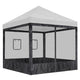 TheLAShop Netting for Pop Up Canopy 10x10 Food Service Vendor Side Panel