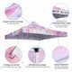 TheLAShop 10x10 Pop Up Canopy Replacement Tie-dyed Pink (9'7"x9'7") Image