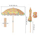 TheLAShop 6ft 8-Rib Wood Patio Umbrella Tilt Food Cart Umbrella Image