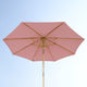 TheLAShop 9ft Wood Outdoor Umbrella with Acrylic Fabric UV50+ 10yr Image