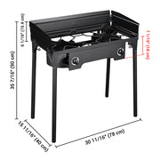 TheLAShop Outdoor Propane Burner with Stand Wind Guard 150,000BTU Image