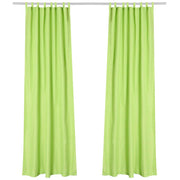 TheLAShop Tab Top Outdoor Patio Curtain, 54"W x 84"L 2ct/Pack, Green Glow Image