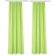 TheLAShop Tab Top Outdoor Patio Curtain, 54"W x 108"L 2ct/Pack