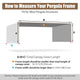TheLAShop 17x6ft Pergola Shade Cover with Rods & Grommets Image
