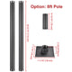 TheLAShop Shade Sail Post Pole Kit (Base Plate, D-Ring & Clamp) Image