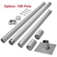 TheLAShop Shade Sail Post Pole Kit (Base Plate, D-Ring & Clamp) Image