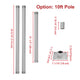 TheLAShop Shade Sail Post Pole Kit (Base Plate, D-Ring & Clamp) Image