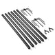 TheLAShop 10 ft Sun Shade Posts Aluminum String Light Planter Poles 2ct/pk Image