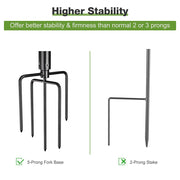 TheLAShop 10 ft Sun Shade Posts Aluminum String Light Planter Poles 2ct/pk Image