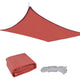 TheLAShop 18'x18' Square Sun Shade Sail Large Patio Sails, Dark Red Image