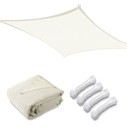 TheLAShop 18'x18' Square Sun Shade Sail Large Patio Sails, Off White Image