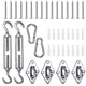 TheLAShop Fixing Hardware Kit Stainless Steel Pad Eye Turnbuckle Carabiner, 8 Image