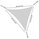 TheLAShop 7' Triangle Sun Shade Sail Patio Deck Outdoor Wind Tarp Image