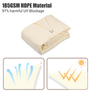 TheLAShop 7' Triangle Sun Shade Sail Patio Deck Outdoor Wind Tarp Image