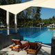 TheLAShop 7' Triangle Sun Shade Sail Patio Deck Outdoor Wind Tarp Image