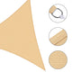 TheLAShop 22' Triangle Shade Sail Canopy for Patios Driveway Image