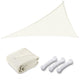 TheLAShop 22' Triangle Shade Sail Canopy for Patios Driveway, Off White Image