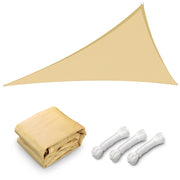 TheLAShop 28' Triangle Shade Sail for Patios Pool, Beige Image
