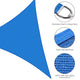 TheLAShop 28' Triangle Shade Sail for Patios Pool Image