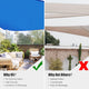 TheLAShop 28' Triangle Shade Sail for Patios Pool Image