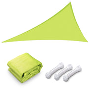 TheLAShop 28' Triangle Shade Sail for Patios Pool, Green Glow Image