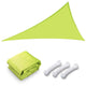 TheLAShop 28' Triangle Shade Sail for Patios Pool, Green Glow Image