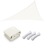 TheLAShop 28' Triangle Shade Sail for Patios Pool, Off White Image