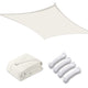 TheLAShop 10' Square Outdoor Patio Sun Sail Shade, Off White Image