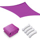 TheLAShop 23'x20' Rectangle Driveway Shade Sail Tarp, Fuchsia Image