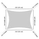 TheLAShop 23'x20' Rectangle Driveway Shade Sail Tarp Image