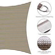 TheLAShop 23'x20' Rectangle Driveway Shade Sail Tarp Image