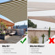 TheLAShop 23'x20' Rectangle Driveway Shade Sail Tarp Image
