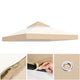 TheLAShop 8x8 ft Gazebo Canopy Replacement Top, Ivory & Beige Image