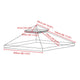 TheLAShop 8x8 ft Gazebo Canopy Replacement Top Image