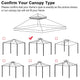 TheLAShop 8x8 ft Gazebo Canopy Replacement Top Image