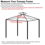 TheLAShop 8x8 ft Gazebo Canopy Replacement Top, Red Image