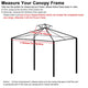 TheLAShop 8x8 ft Gazebo Canopy Replacement Top, Red Image