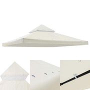 TheLAShop 8x8 ft Gazebo Canopy Replacement Top, Ivory Image