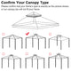 TheLAShop 10x10 ft Gazebo 2-Tier Replacement Canopy, Red Image