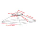 TheLAShop 10x10 ft Gazebo 2-Tier Replacement Canopy