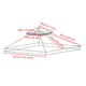 TheLAShop 10x10 ft Gazebo 2-Tier Replacement Canopy Image