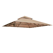 TheLAShop 10x10 ft Summer Veranda Replacement Canopy Gazebo Top(10.6'x10.6'), Beige Image