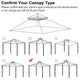 TheLAShop 10x10 ft Summer Veranda Replacement Canopy Gazebo Top(10.6'x10.6') Image