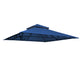 TheLAShop 10x10 ft Summer Veranda Replacement Canopy Gazebo Top(10.6'x10.6'), Navy Image