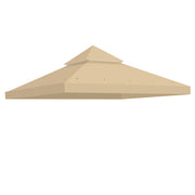 TheLAShop 8x8 ft Gazebo Canopy Top Replacement, Beige Image