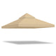 TheLAShop 10x10 ft Waterproof Gazebo Canopy Top Replacement, Beige Image